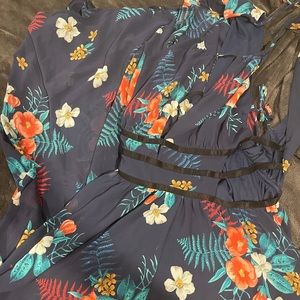 Navy Floral Express maxi